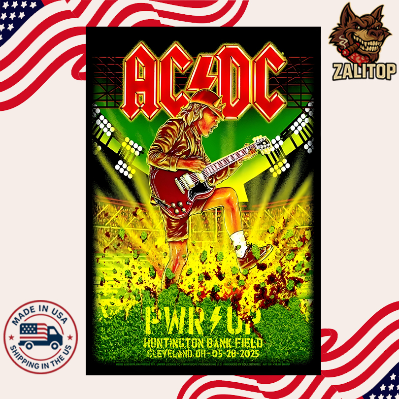 ACDC Huntington Bank Field May 28 2025 Poster