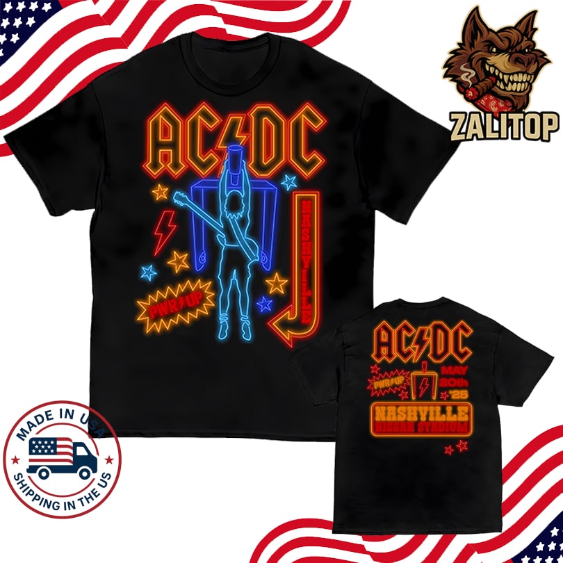 ACDC May 20 2025 Nashville PWR UP Tour Shirt