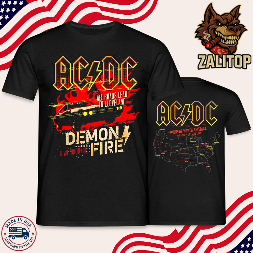 ACDC PWR UP North America 10 April-28 May 2025 Shirt