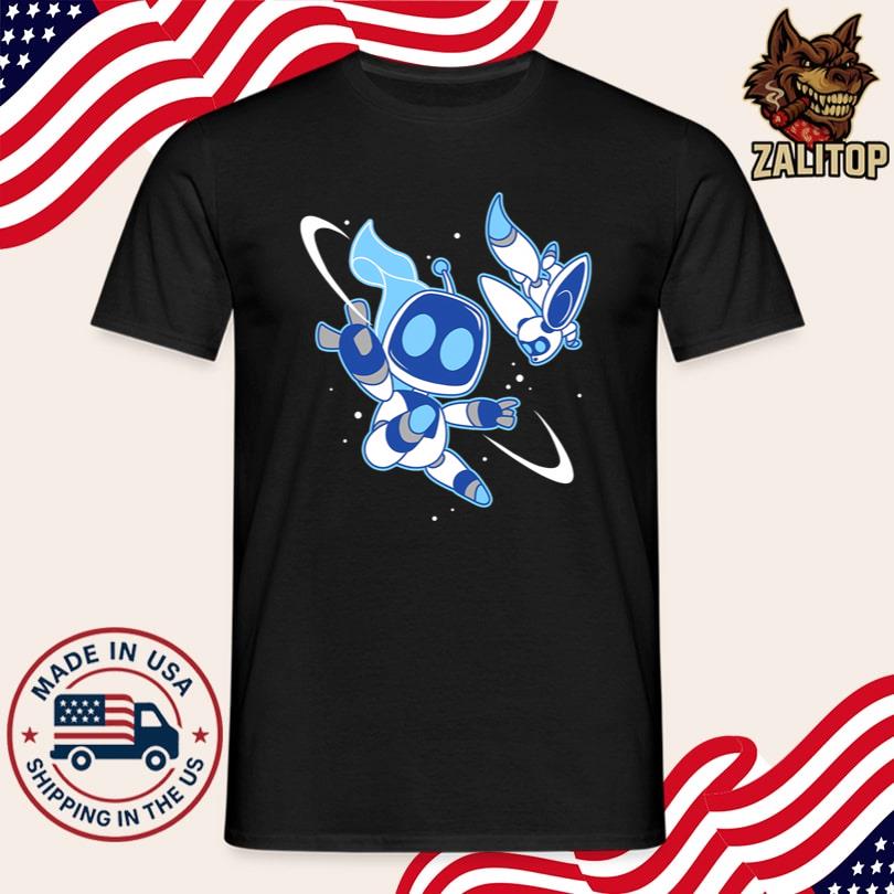 Astro Bot Bots in Space Shirt