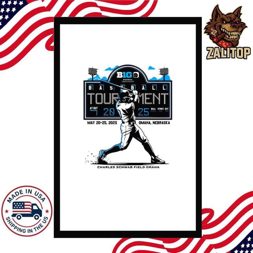 Big Ten White Rally 2025 Baseball Tournament Shirt
