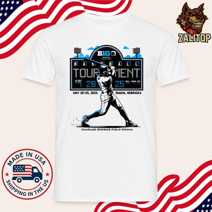 Big Ten White Rally 2025 Baseball Tournament Shirt