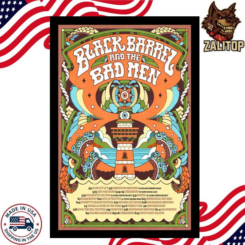 Black Barrel and The Bad Men Tour 2025 Poster