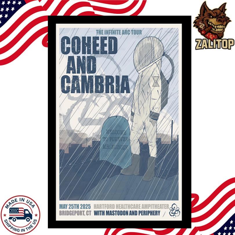 Coheed And Cambria Show May 25 2025 Hartford HealthCare Amphitheater, Bridgeport Poster