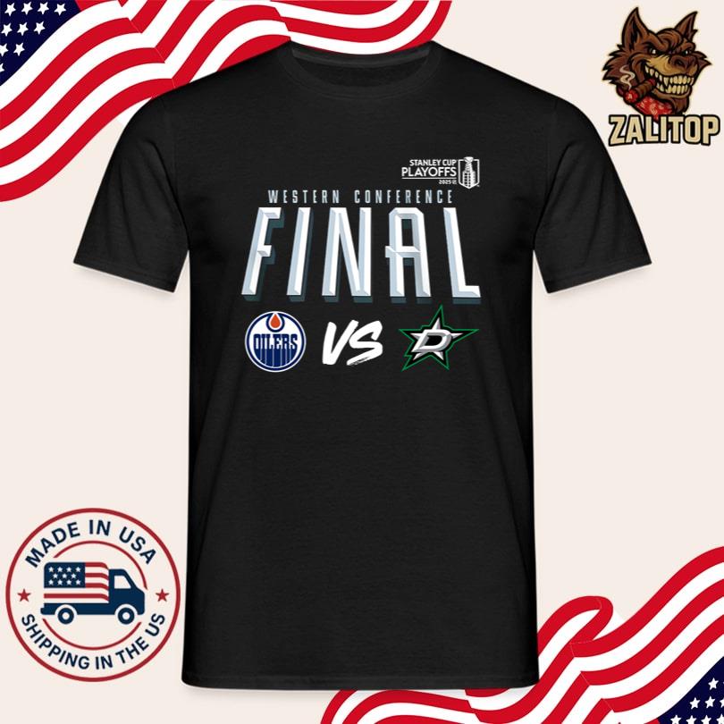 Edmonton Oilers 2025 Stanley Cup Playoffs Western Conference Final Match Up Shirt