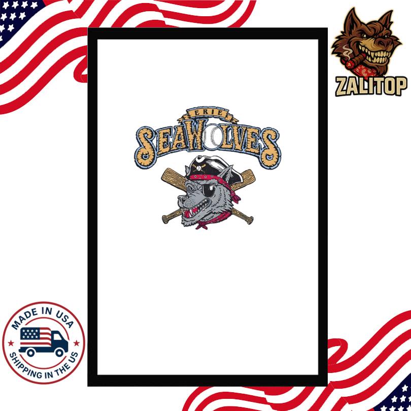 Erie SeaWolves EA 95 Primary Logo Tee