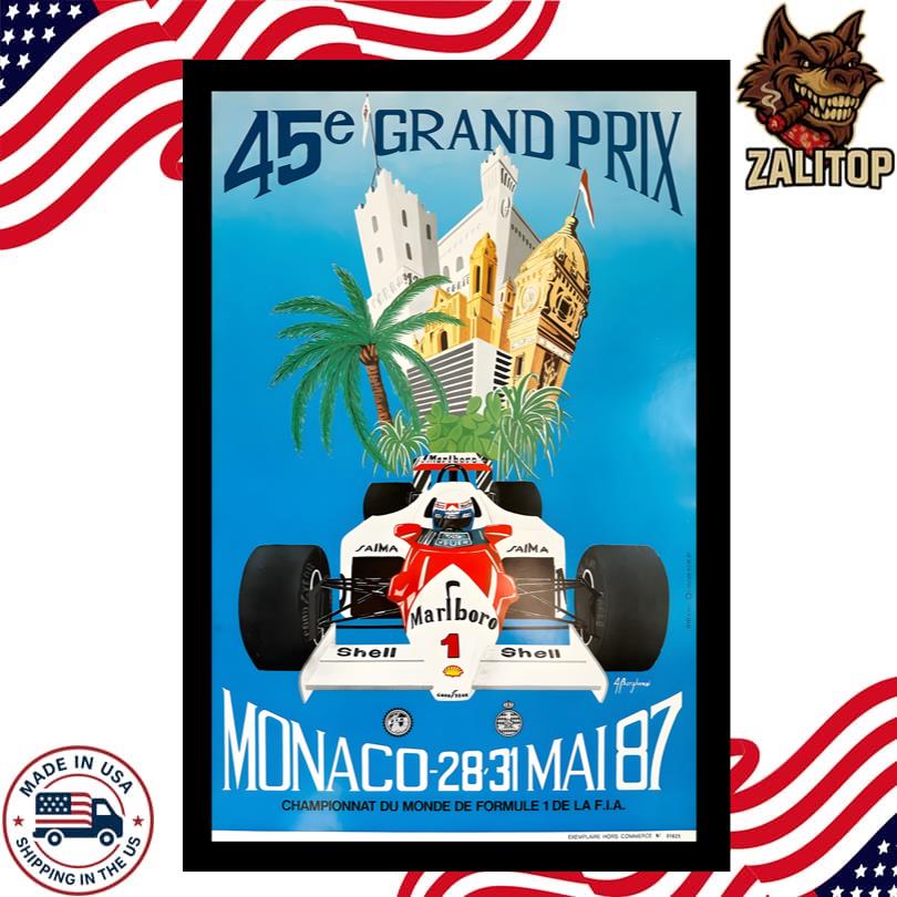Formula 1 Poster Grand Prix Monaco 1987