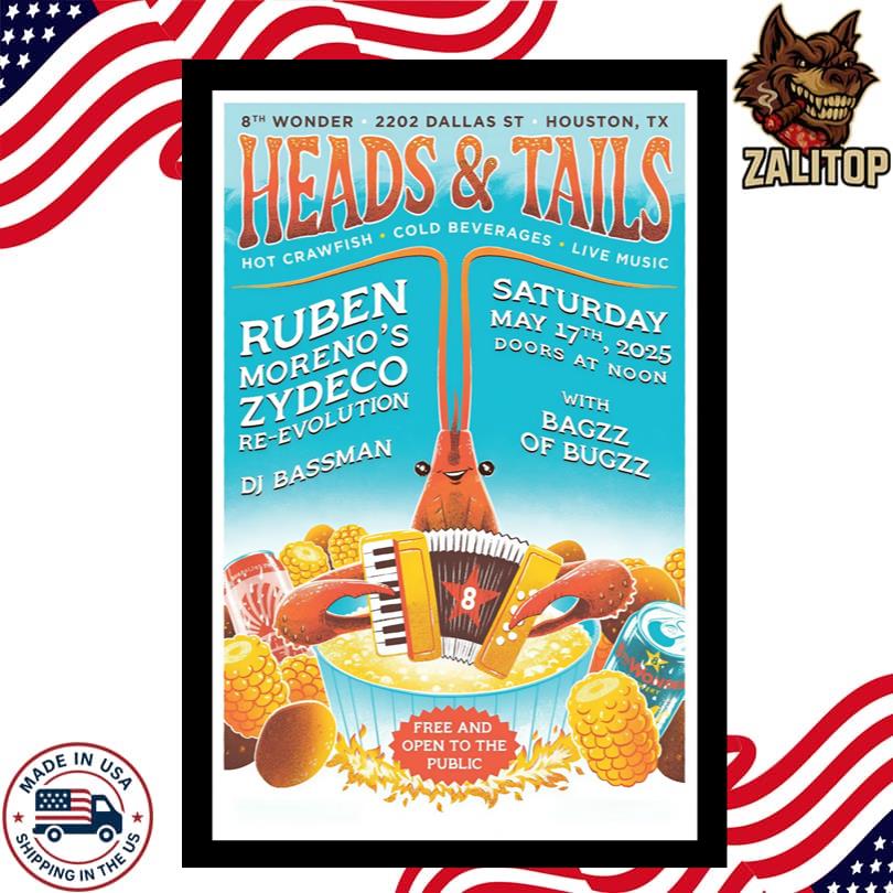 Heads And Tails May 17 2025 Big Hill Ciderworks Houston TX Poster