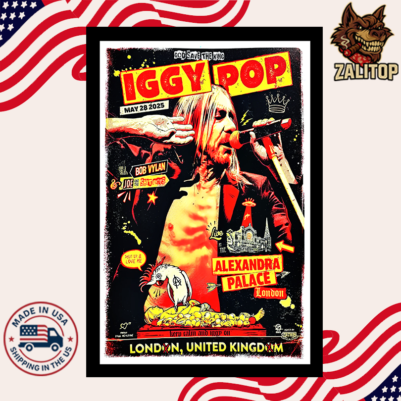 Iggy Pop 28 May 2025 London Poster