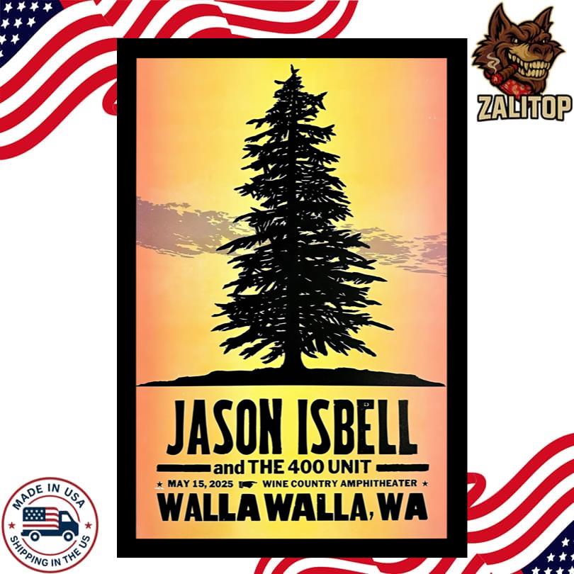 Jason Isbell And The 400 Unit Live Concert Wine Country Amphitheater May 15 2025 Poster