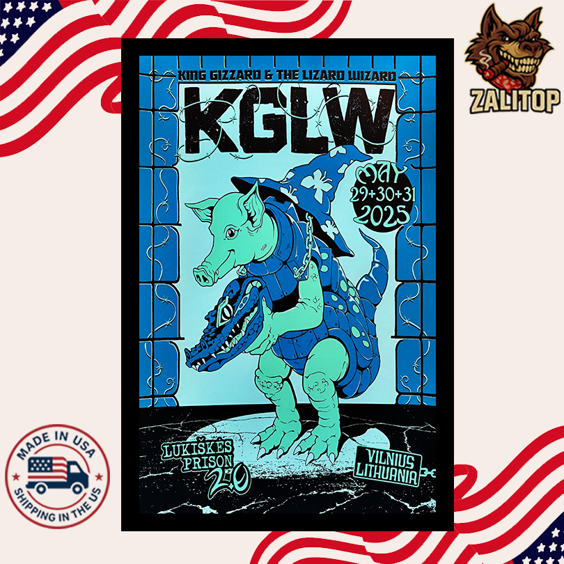 King Gizzard And The Lizard Wizard Lukiskes Prison May 29-31 2025 Poster