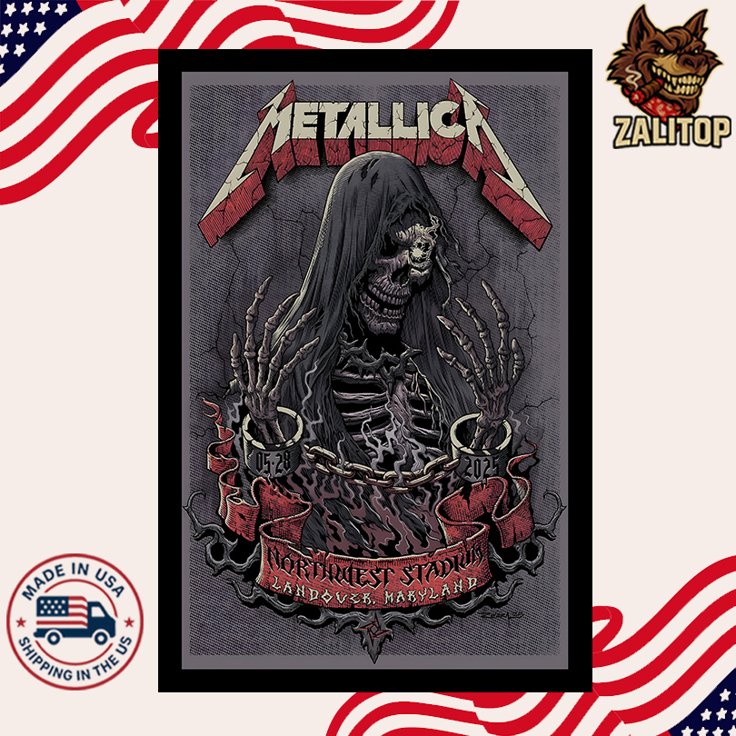Metallica at Northwest Stadium, Landover May 28, 2025 Poster