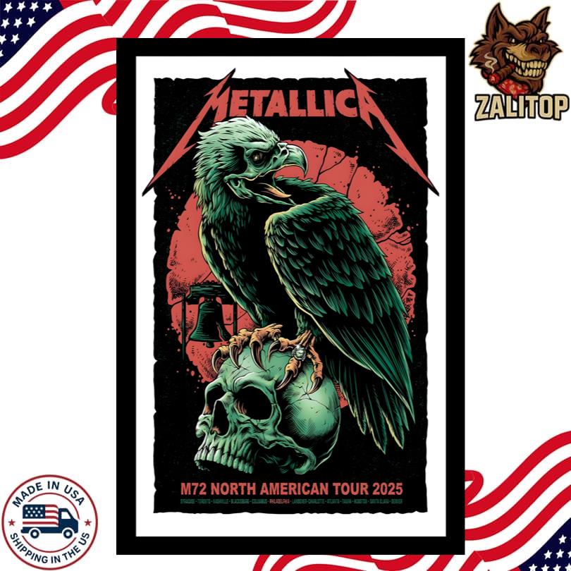 Metallica Lincoln Financial Field Philadelphia May 23-25 2025 Poster