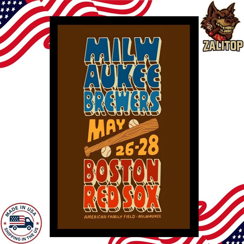Milwaukee Brewers vs Boston Red Sox May 26-28 2025 Poster