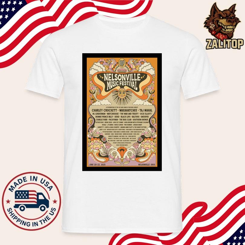Nelsonville Music Festival Snow Fork Event Center Nelsonville OH June 20-22 2025 Poster