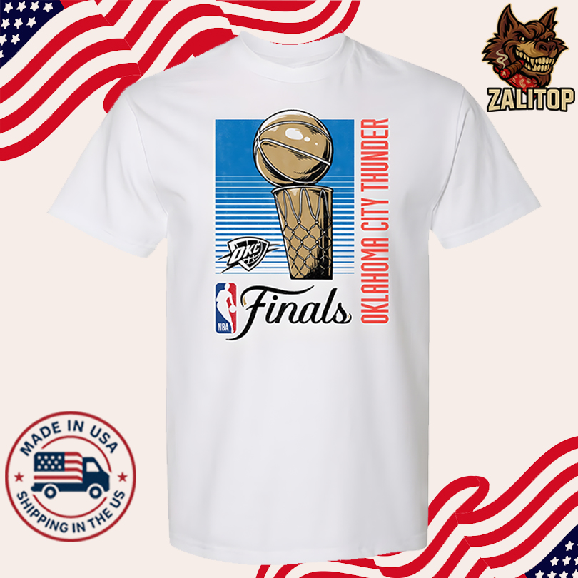 OKC Thunder 2025 NBA Finals Retro Lines T-Shirt