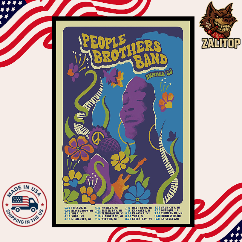 People Brothers Band Summer Tour 2025 Poster