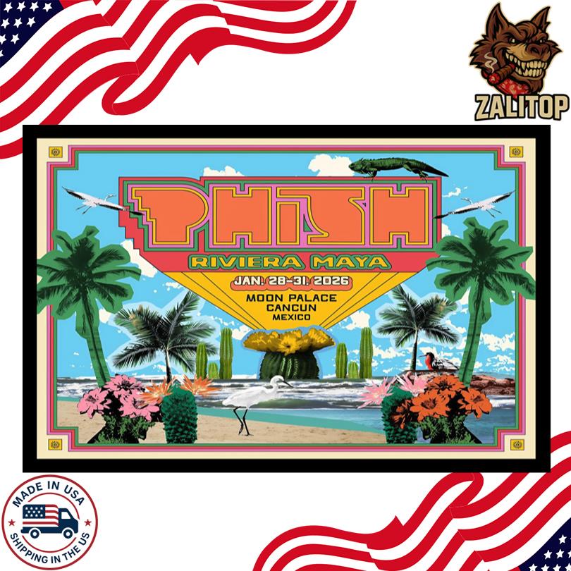 Phish Riviera Maya Jan 28-31 2026 Cancun Mexico Poster