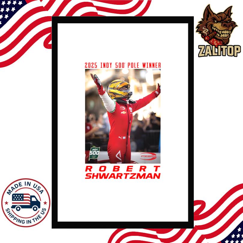 Robert Shwartzman 2025 Indy 500 Pole Winner Shirt