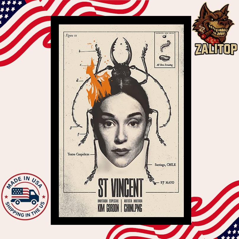 St. Vincent at Teatro Caupolican on 27 May, 2025 Poster