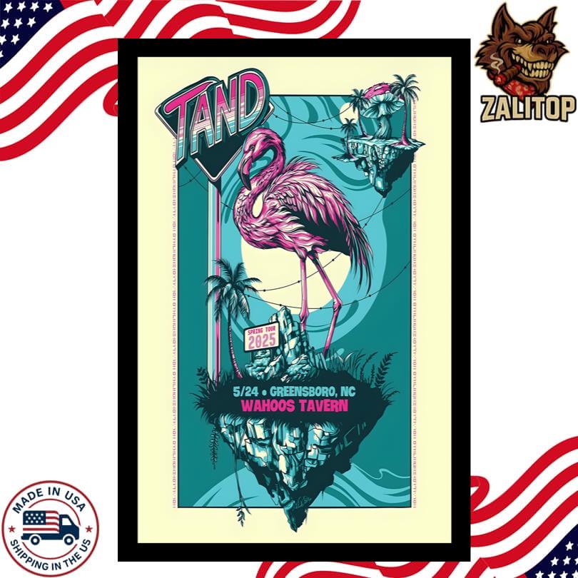 Tand Band May 24 2025 Wahoos Tavern Greensboro, NC Poster