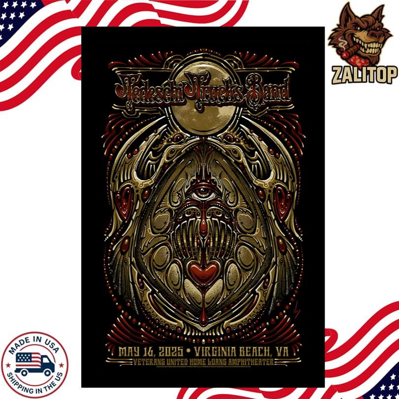 Tedeschi Trucks Band at Veterans United Home Loans Amphitheater Concert Tour May 16 2025 Poster