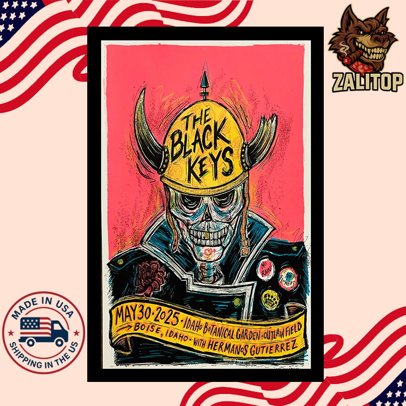 The Black Keys May 30 2025 Outlaw Field at the Idaho Botanical Garden in Boise, ID Poster
