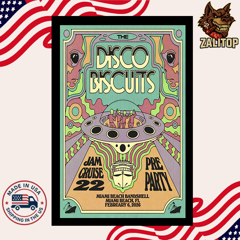 The Disco Biscuits Miami Beach, FL Feb 6 2025 Poster