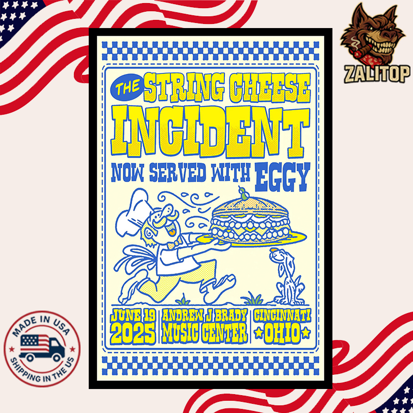 The String Cheese Incident Jun 19, 2025 Cincinnati The Andrew J Brady Music Center Poster