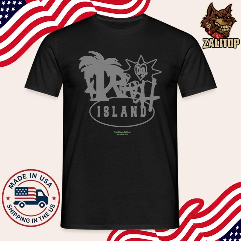 Trash Island Stockholm 2025 Logo Black Tee