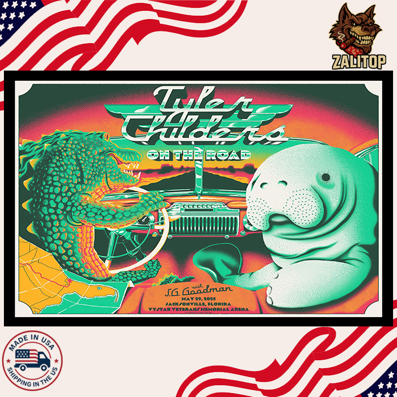 Tyler Childers On The Road 2025 VyStar Veterans Memorial Arena Poster