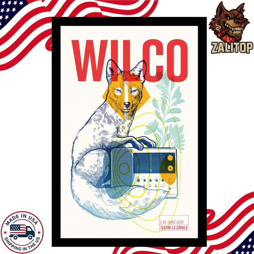 Wilco concert Santiago, Cupula Multiespacio Jun 02, 2025 Poster