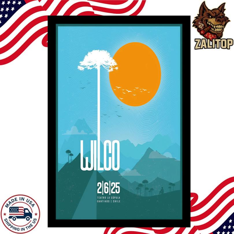 Wilco Concert Tour Santiago, Cupula Multiespacio, June 2, 2025 Poster
