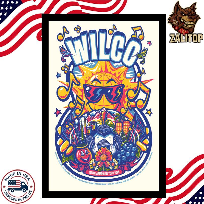 Wilco South American Tour 2025 Poster