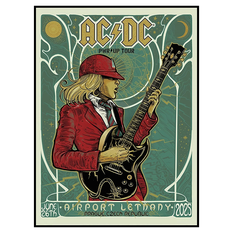 ACDC June 26 2025 Letiště Praha Letňany, Prague, Czechia Poster