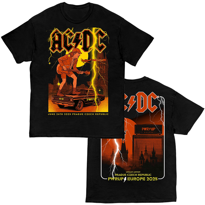 ACDC PWR UP 2025 European Tour Prague T-Shirt