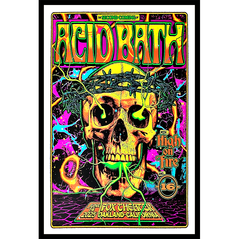Acid Bath Jun 14 2025 Fox Theater in Oakland CA Poster
