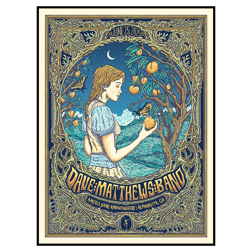Alpharetta Concert Poster – DMB June 25 2025