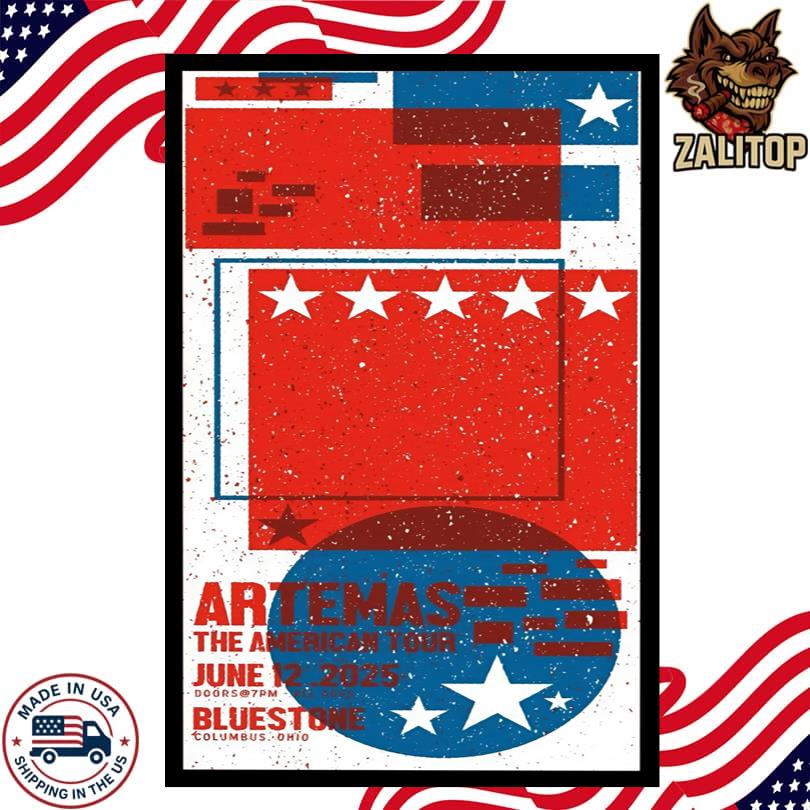 Artemas The American Tour Bluestone June 12 2025 Poster