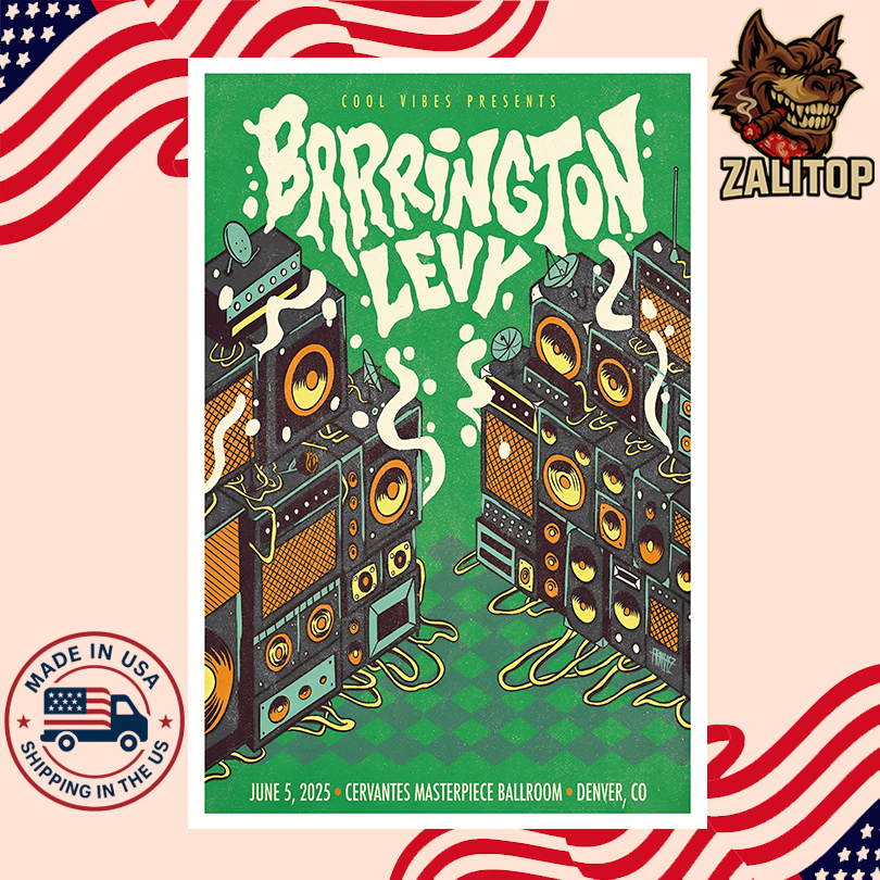 Barrington Levy Ballroom Live Music Denver, CO June 5 2025 Poster
