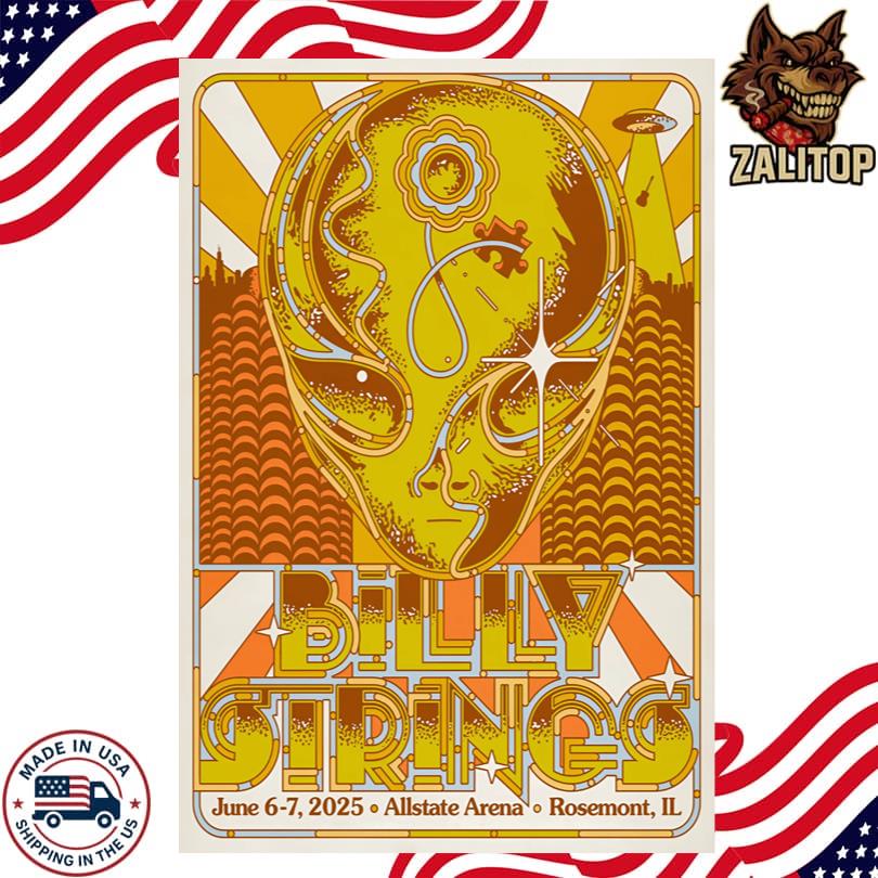 Billy Strings 2 Day Pass June 6-7 Rosemont Poster