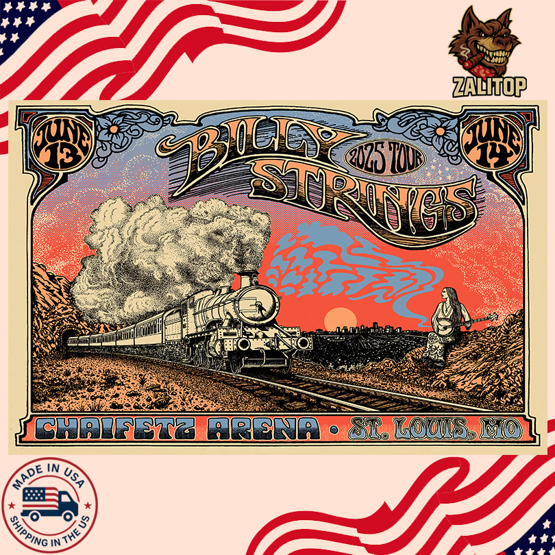 Billy Strings Chaifetz Arena 06 13 & 14 2025 Poster St Louis