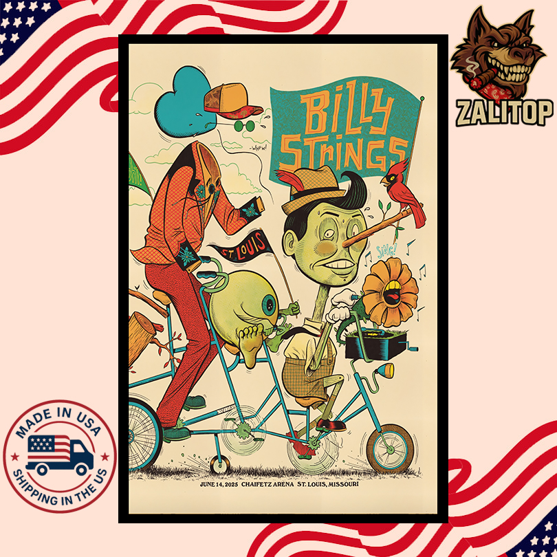 Billy Strings Chaifetz Arena 06-14-2025 Poster St Louis