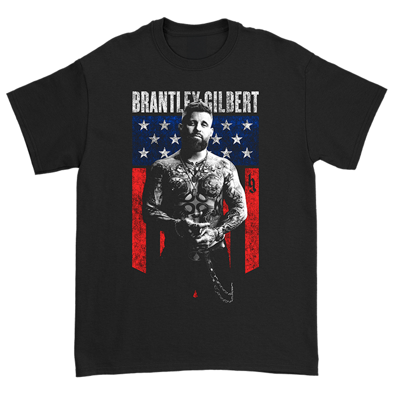 Brantley Gilbert Merch Flag T-Shirt
