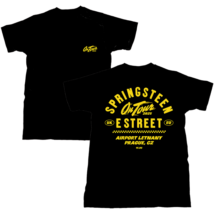 Bruce Springsteen E Street Band Tour 2025 Prague T Shirt