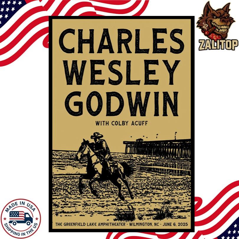 Charles Wesley Godwin 2025 Concert Tour Wilmington NC Poster