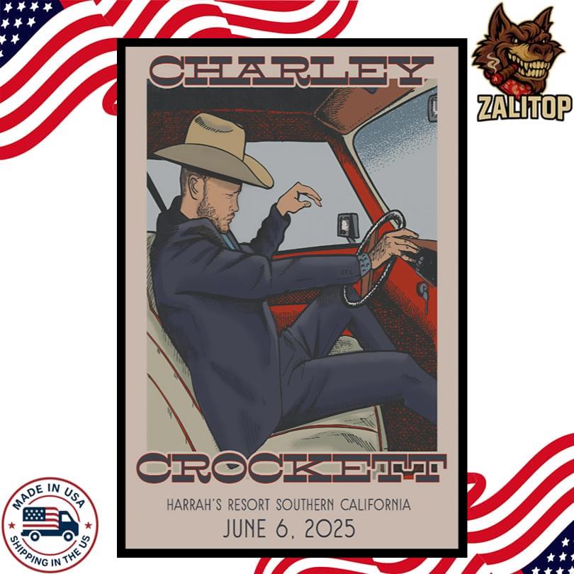 Charley Crockett Jun 6 2025 Harrah\'s Resort SoCal. Valley Center, CA Poster