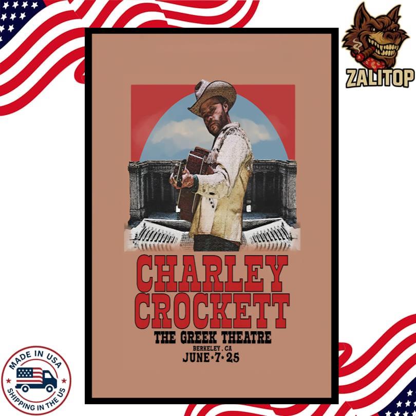 Charley Crockett June 7, 2025 Valley Center, CA Tour Poster