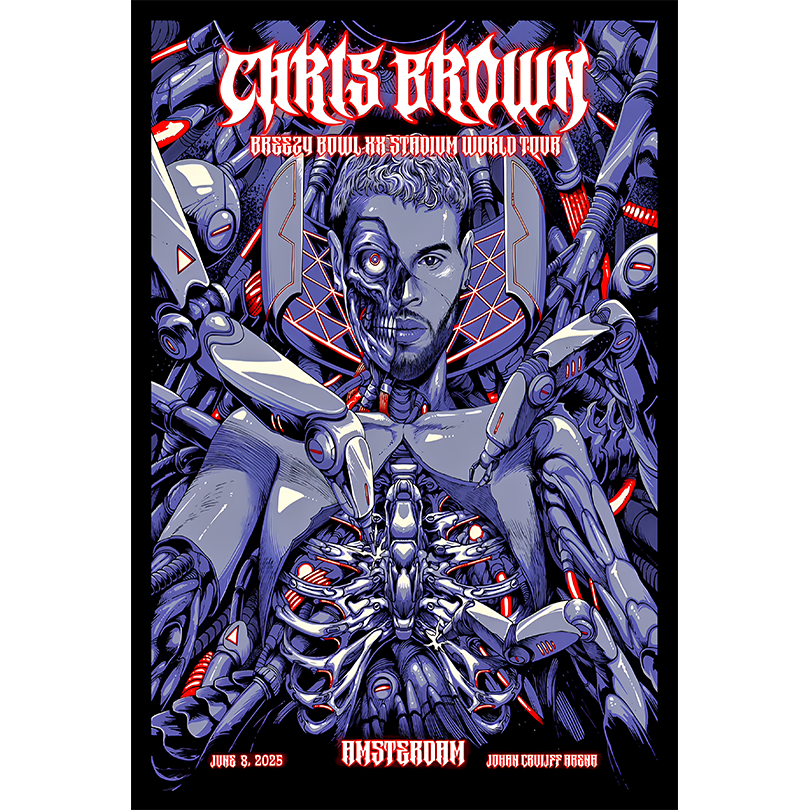 Chris Brown Amsterdam, Johan Cruijff ArenA, Jun 08, 2025 Poster