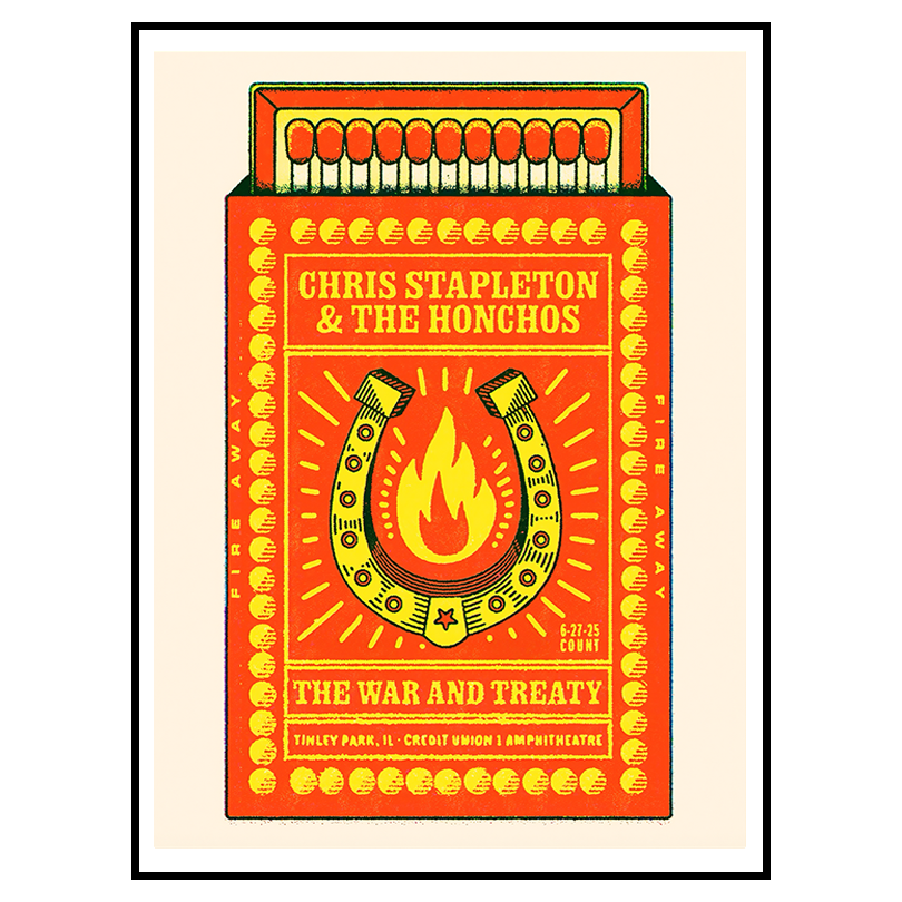 Chris Stapleton Tinley Park 2025 Poster
